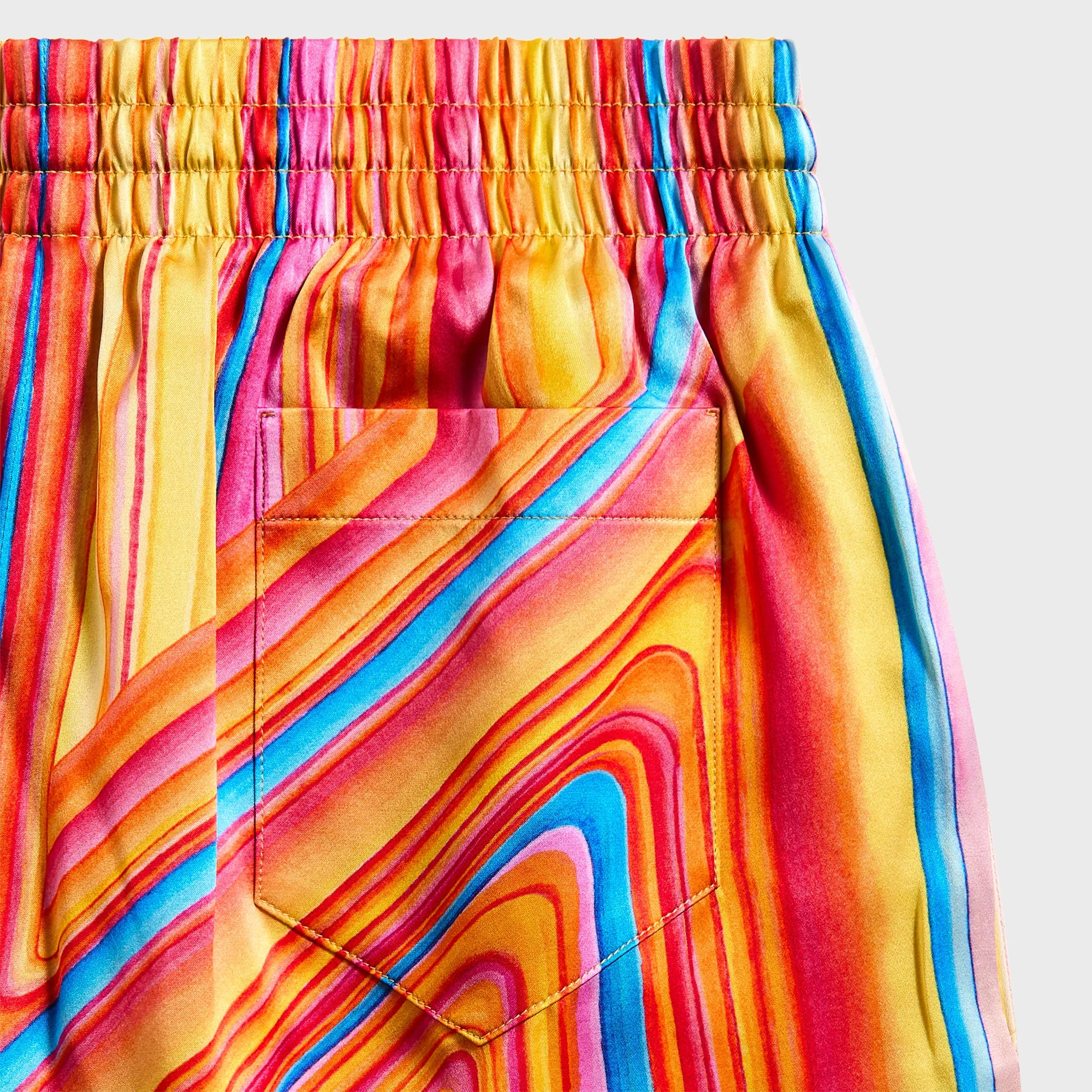 Casablanca Drawstring Shorts - Orange / Multicolour sold by Kith product image thumbnail 3