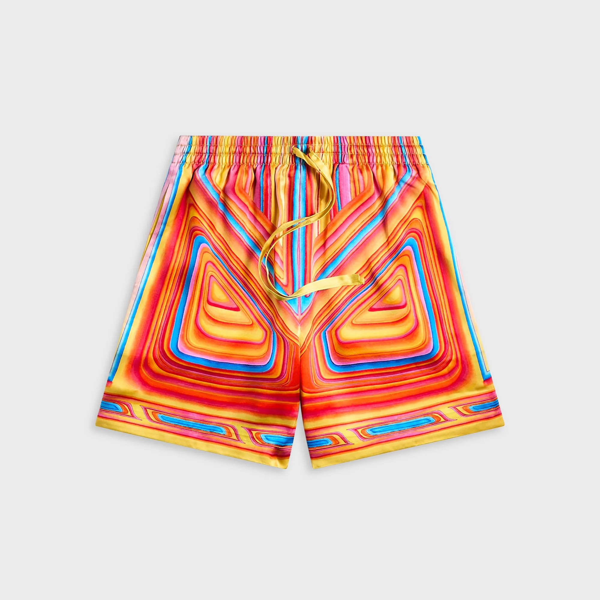 Casablanca Drawstring Shorts - Orange / Multicolour sold by Kith