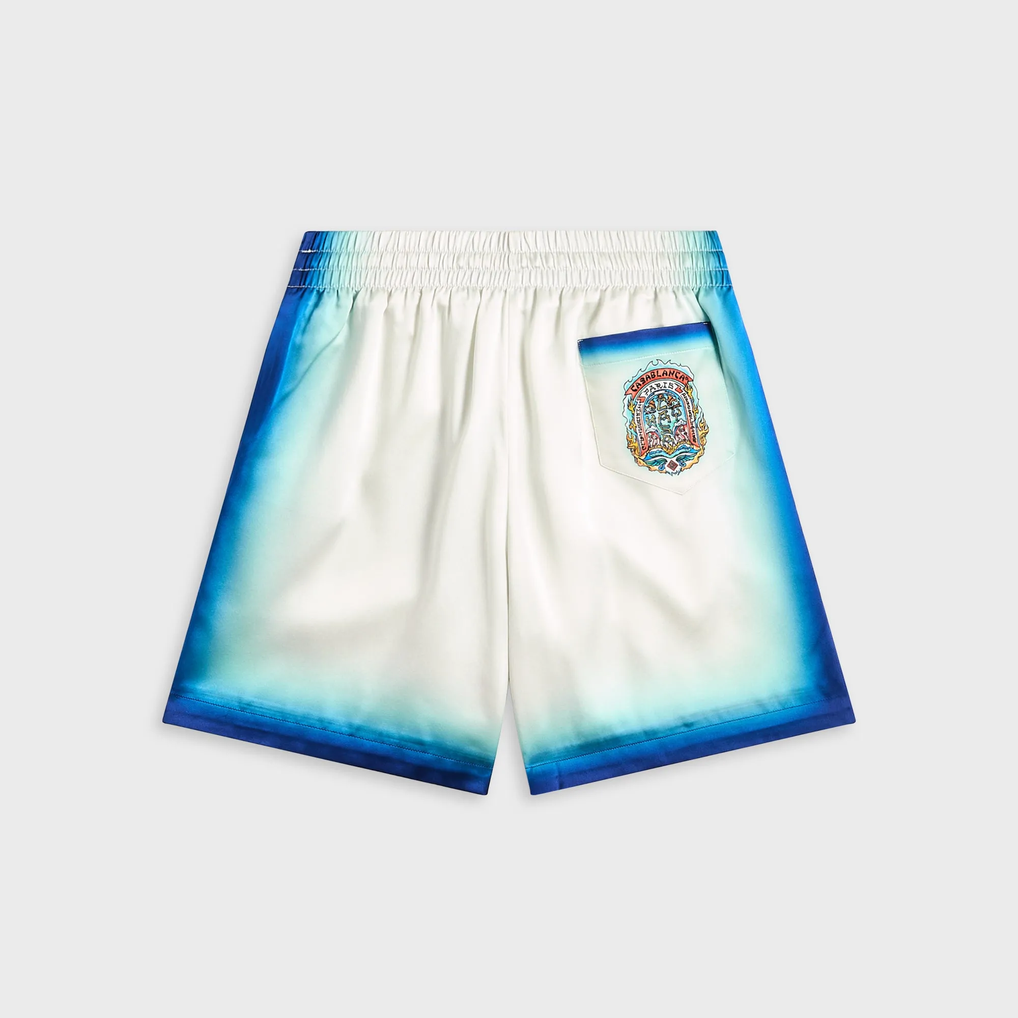 Casablanca Drawstring Shorts - Blue Fade / White sold by Kith product image thumbnail 2
