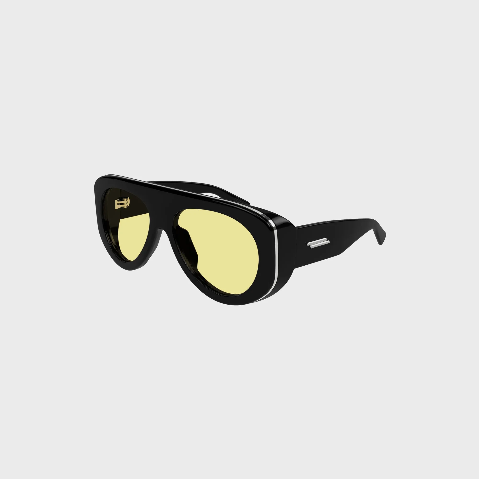 Bottega Veneta BV Frames 32S - Black / Yellow Lens sold by Kith