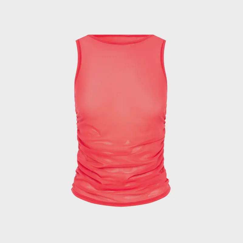 Bond Eye Claudia Tank Top - Cherry Mesh sold by Kith