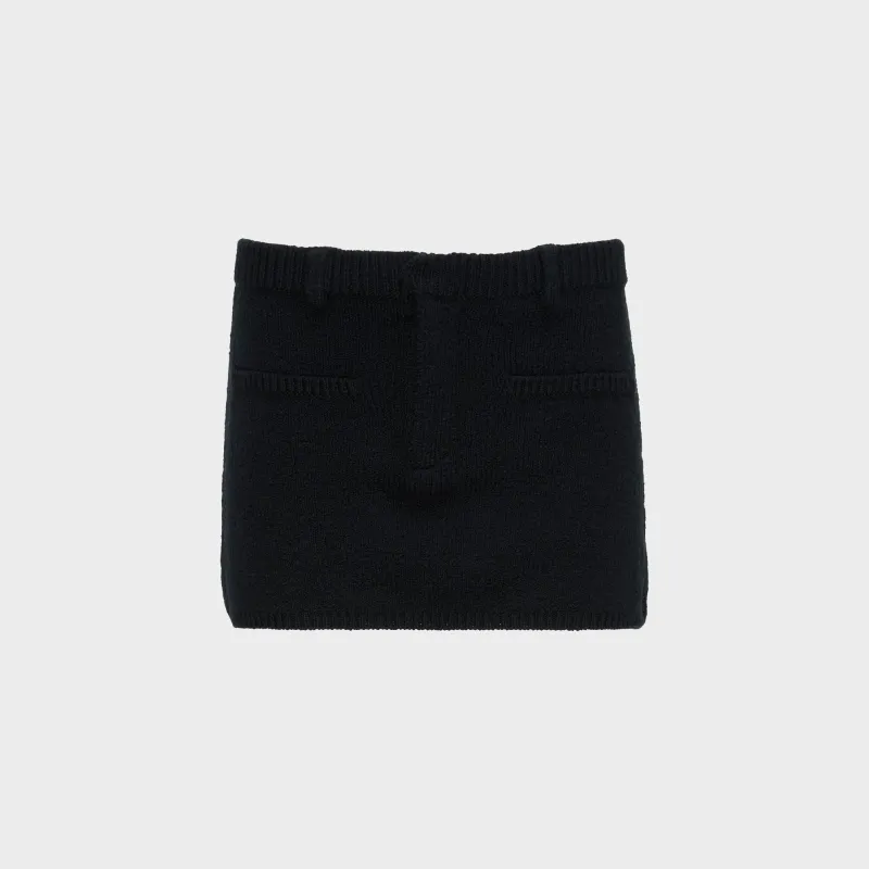 Aya Muse Knit Mini Skirt - Black sold by Kith