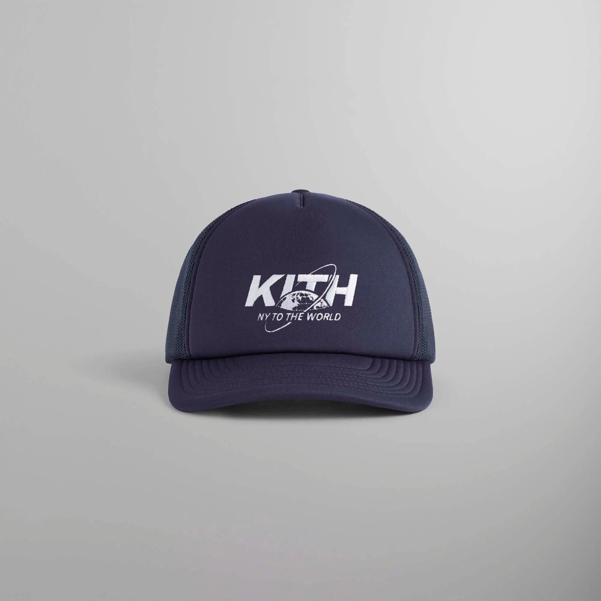 Kith NY to the World Nolan Trucker Hat - Nocturnal sold by Kith