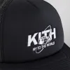 Kith NY to the World Nolan Trucker Hat - Black sold by Kith