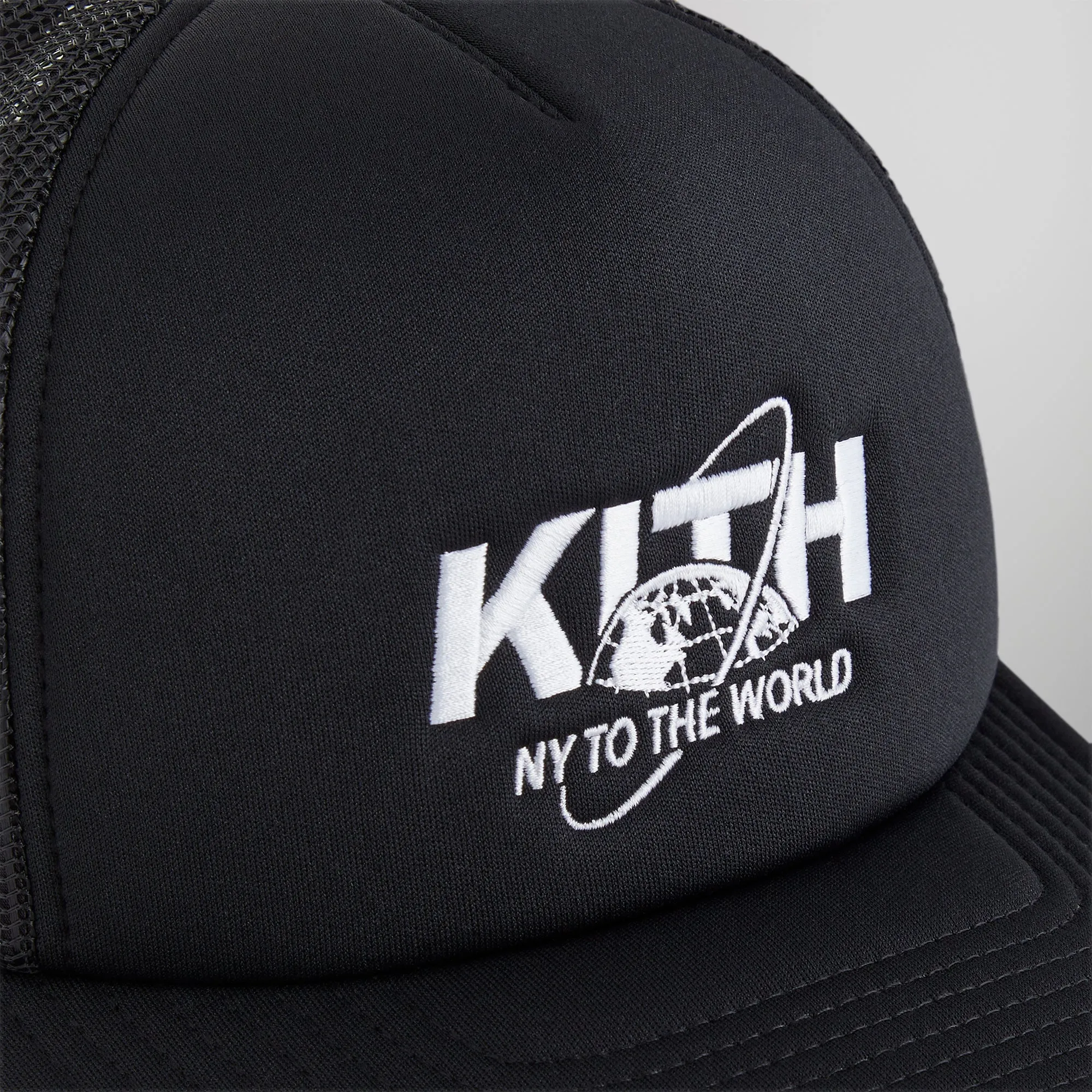 Kith NY to the World Nolan Trucker Hat - Black sold by Kith product image thumbnail 4