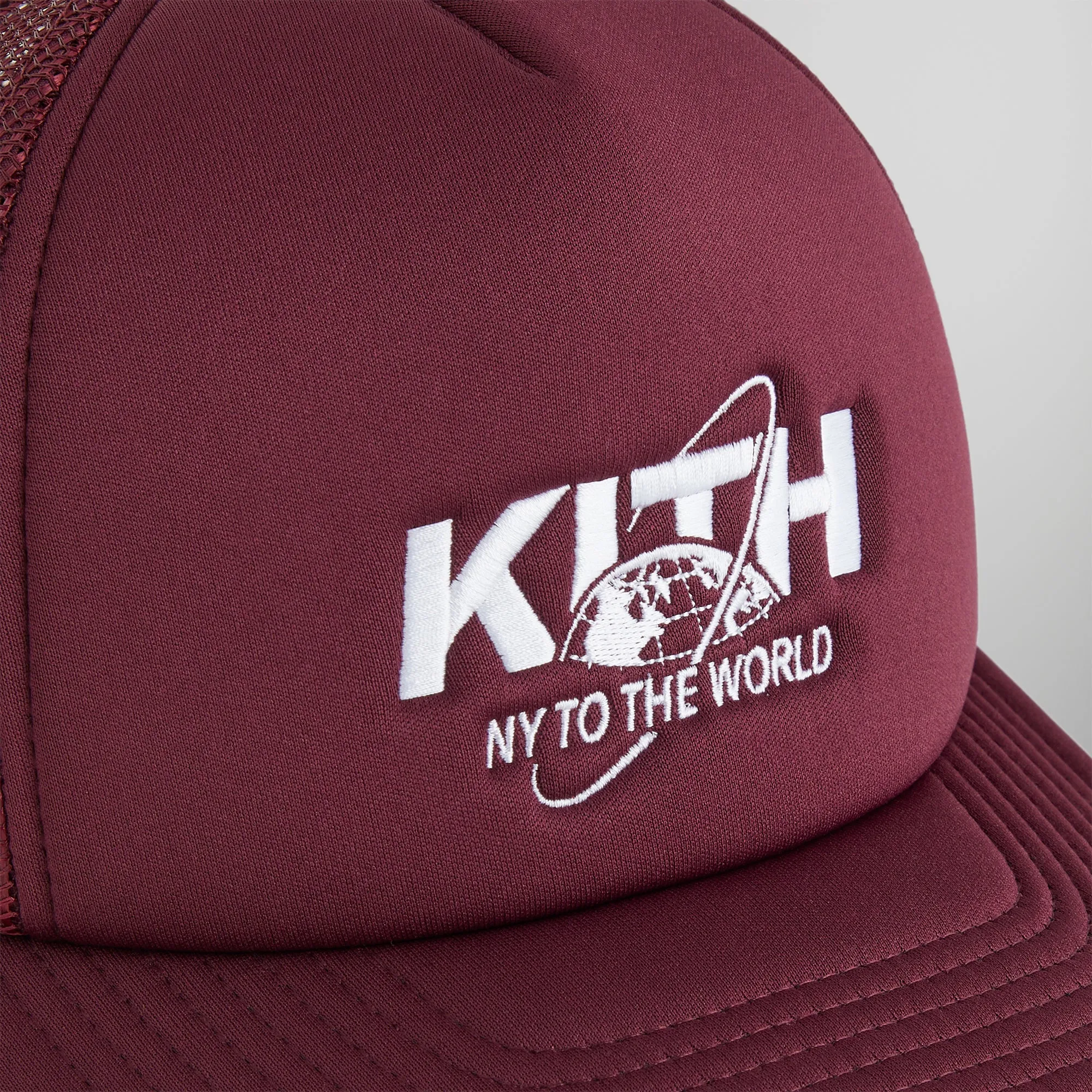 Kith NY to the World Nolan Trucker Hat - Magma sold by Kith product image thumbnail 4