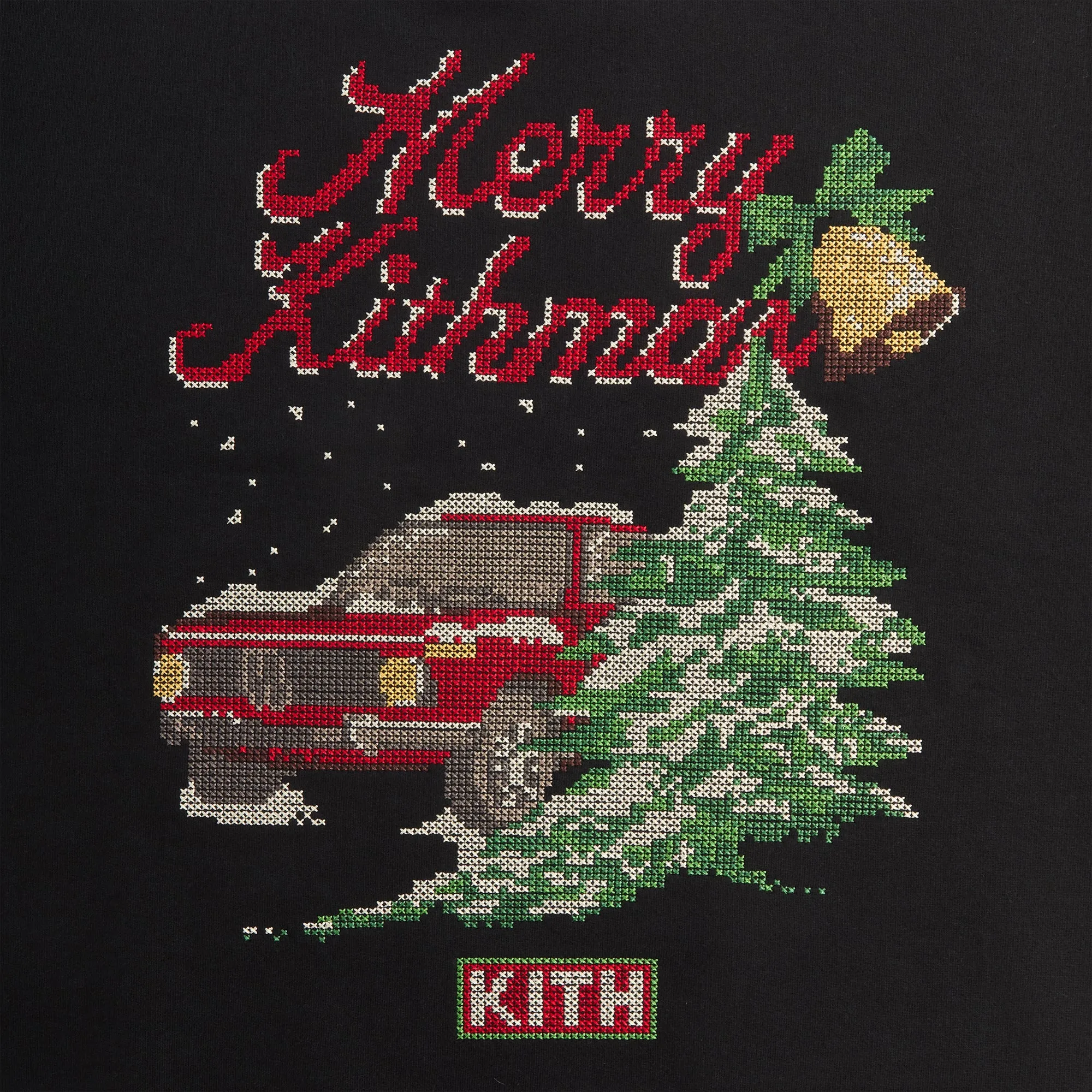 Kithmas Needlepoint Nelson Crewneck - Black sold by Kith product image thumbnail 3