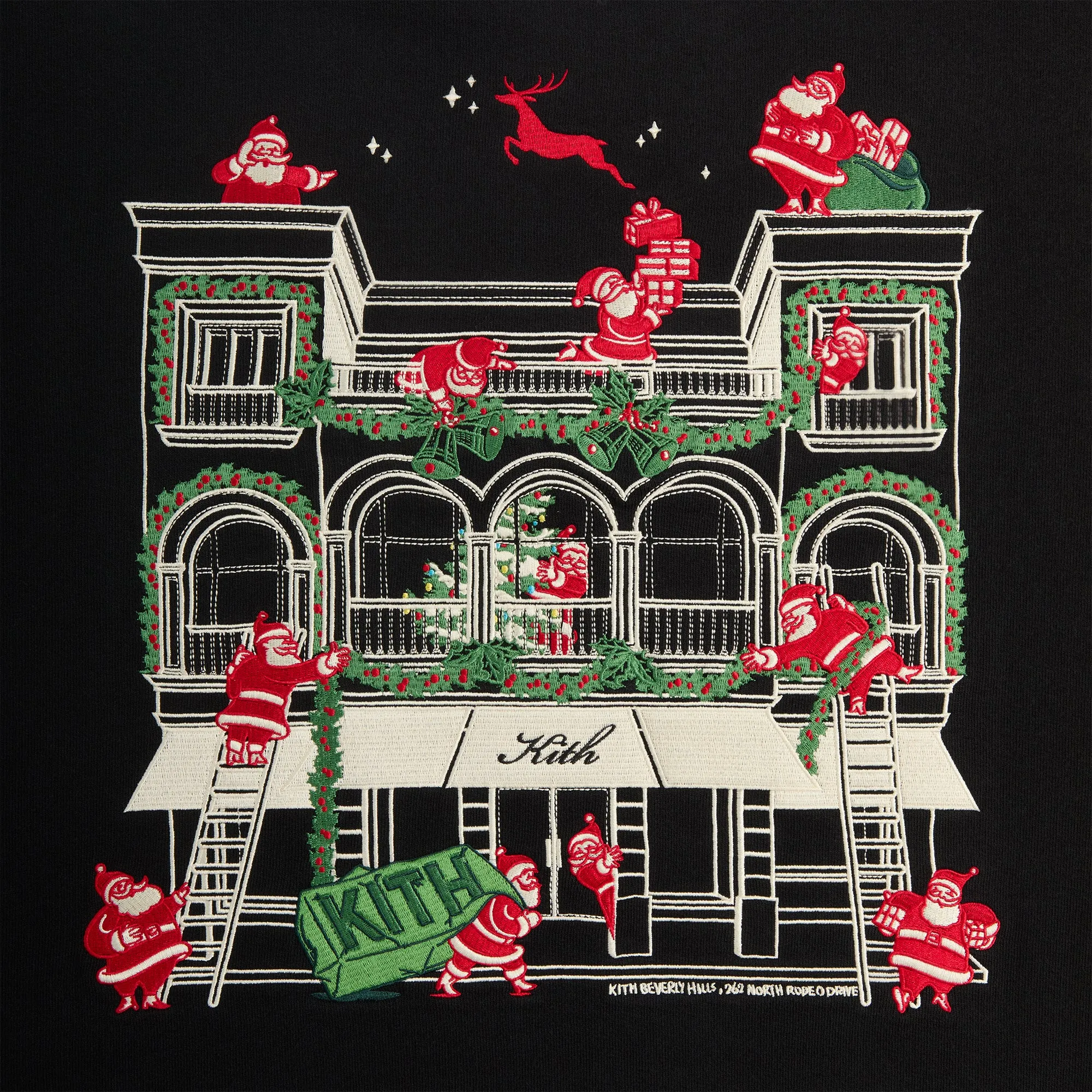 Kithmas Comic Santa Nelson Crewneck - Black sold by Kith product image thumbnail 4