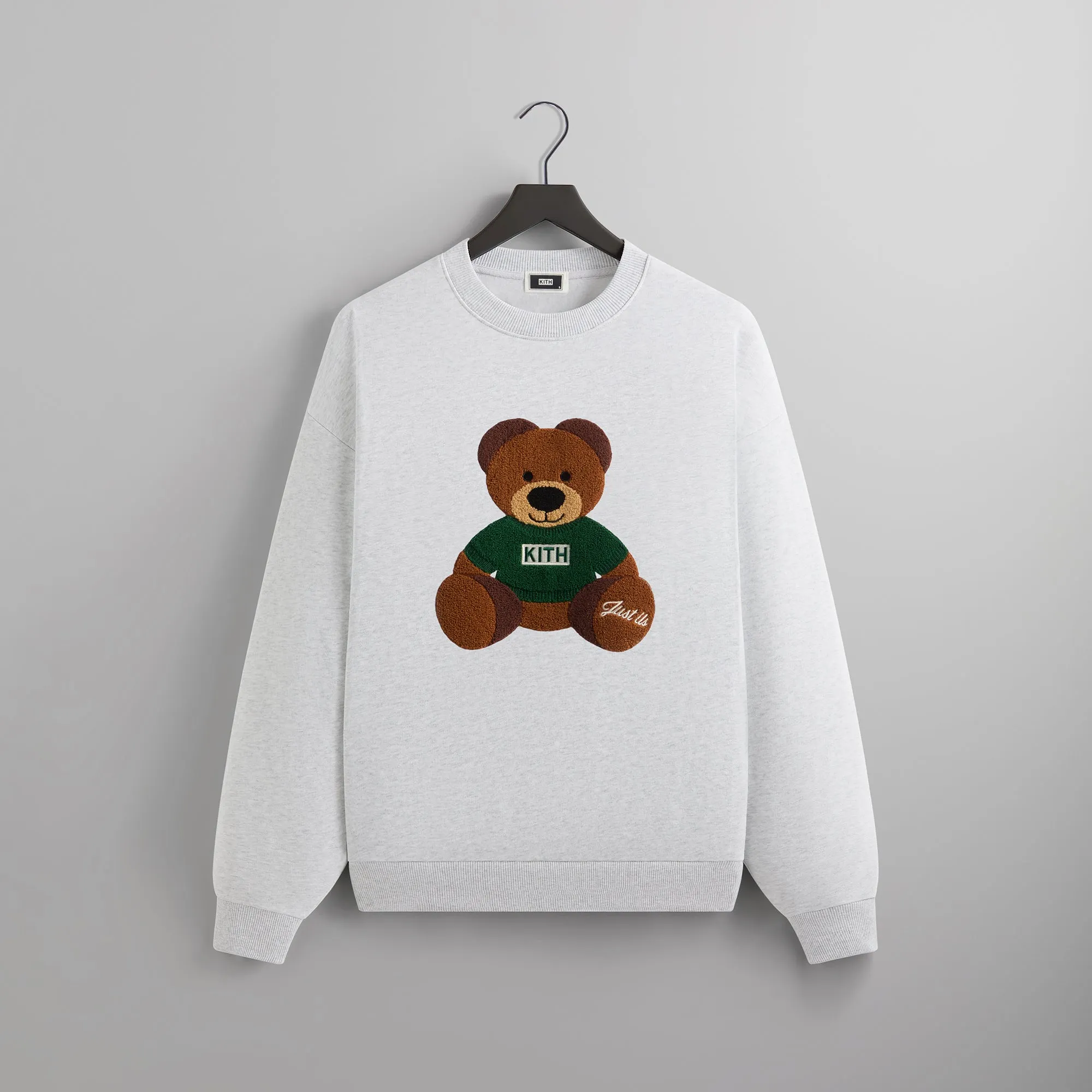 Kithmas Teddy Nelson Crewneck - Light Heather Grey sold by Kith