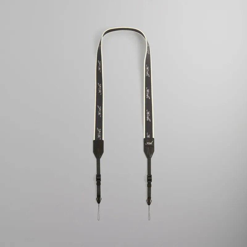 Kithmas Script Logo Camera Strap - Black sold by Kith