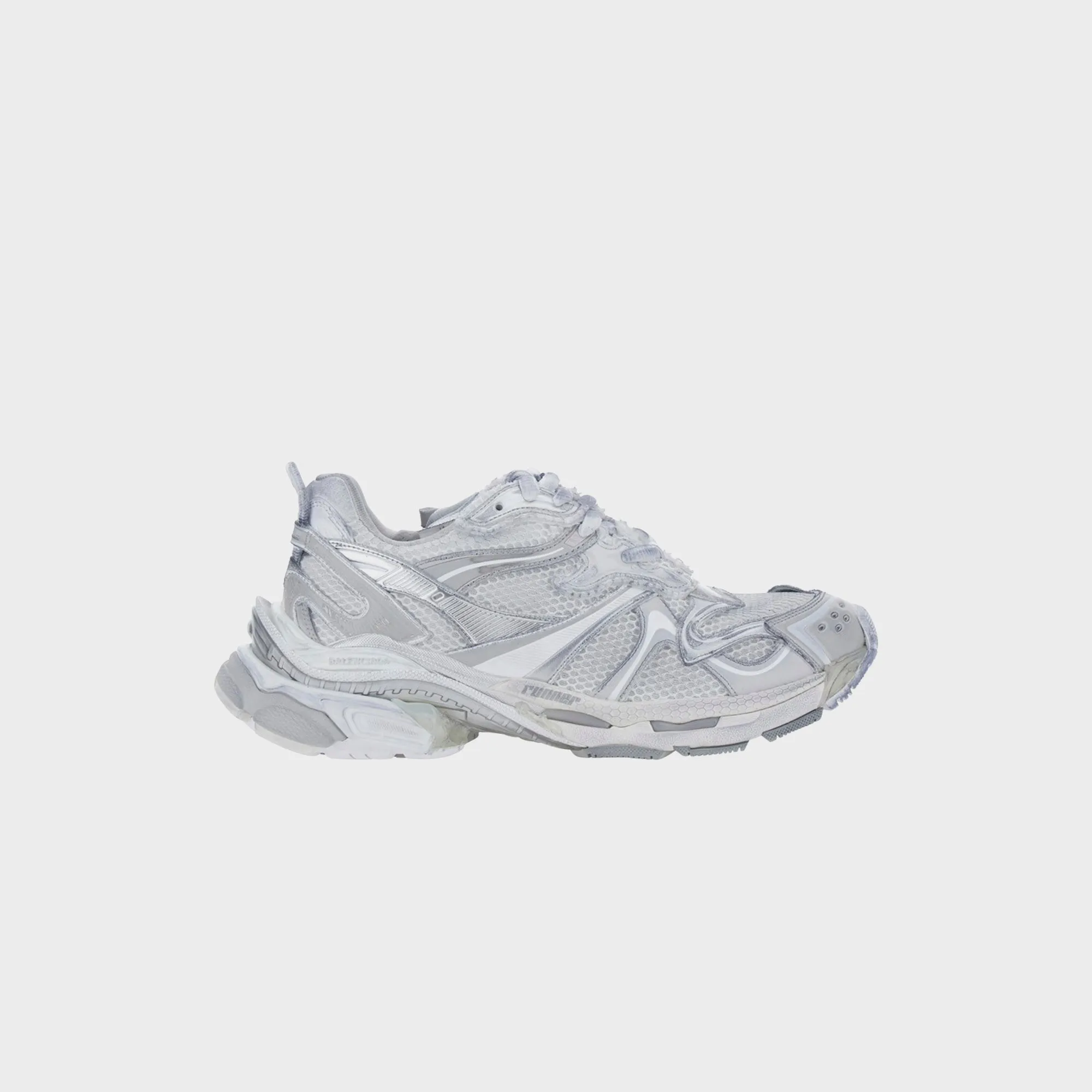 Balenciaga Runner 2 - White / Silver / Grey sold by Kith