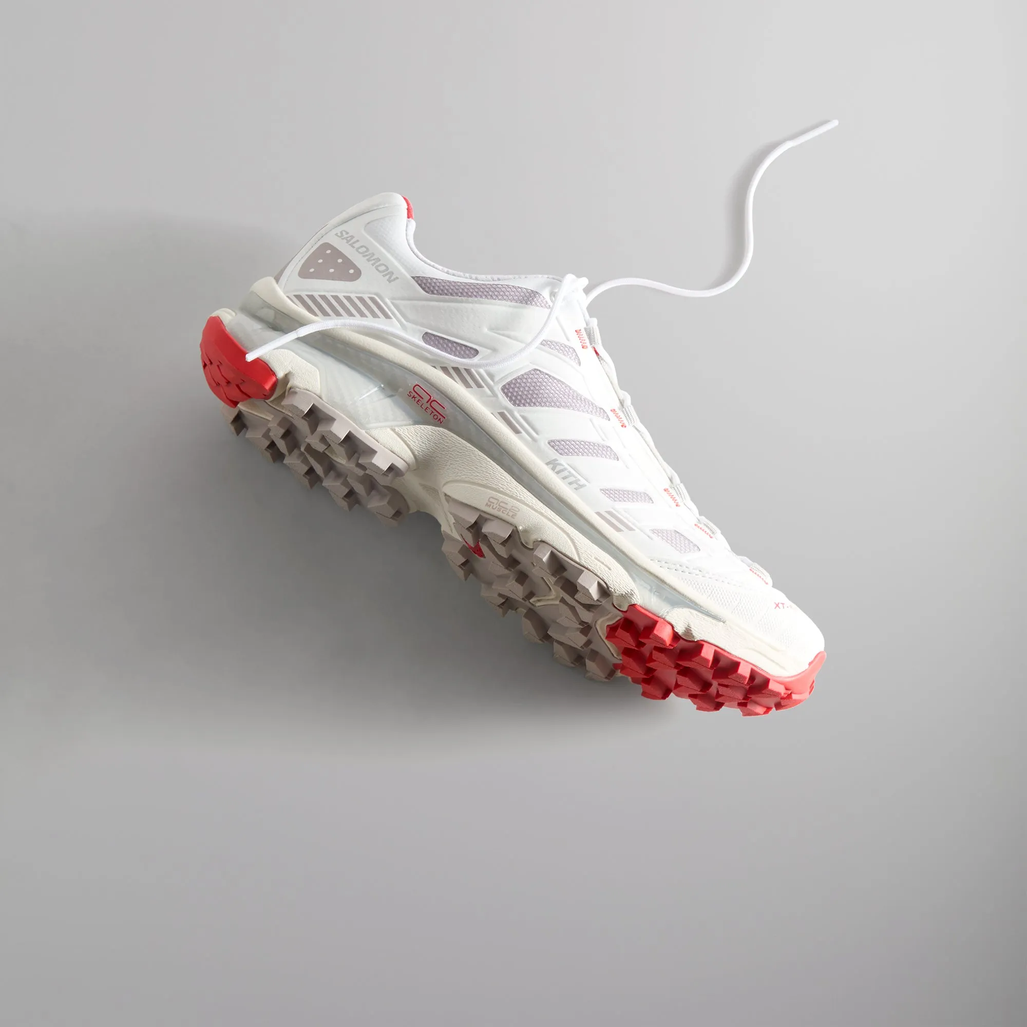 Kith for Salomon XT-4K - Bright White / Ashes of Roses / Fiery Red sold by Kith product image thumbnail 5