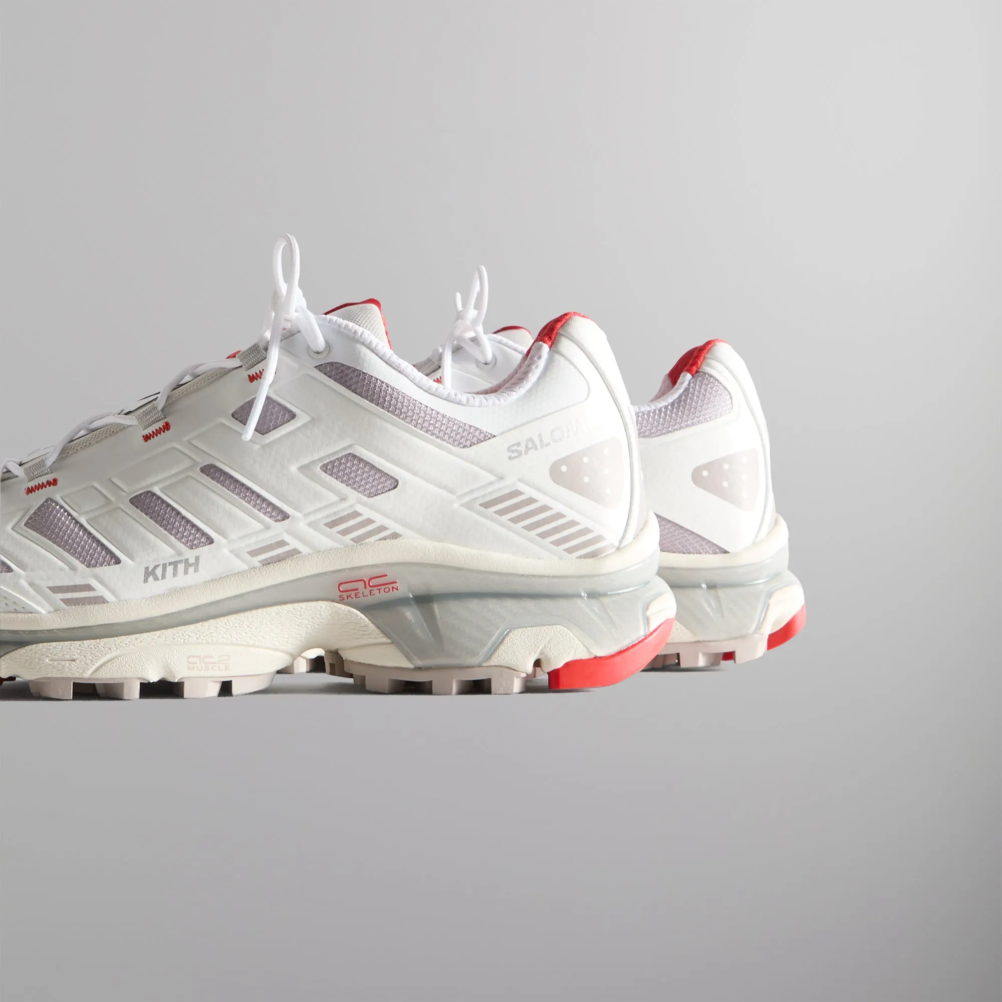 Kith for Salomon XT-4K - Bright White / Ashes of Roses / Fiery Red sold by Kith product image thumbnail 3