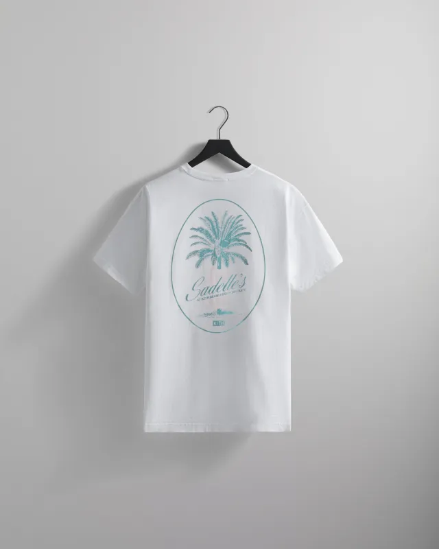 Kith for Sadelle's Miami Palm Tree Tee - White sold by Kith