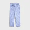 Tekla Poplin Pyjama Pants - Penny Stripes sold by Kith