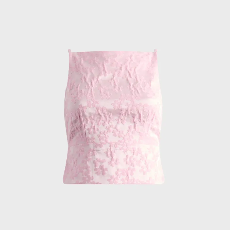 Sandy Liang Brando Top - Pink sold by Kith