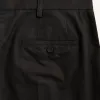 Marni Compact Cotton Poplin Classic Trouser - Black sold by Kith