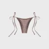 Frankies Bikinis x Bella Hadid Mackenzie Bottom - Dream Eyelet Gingham sold by Kith