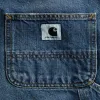 Carhartt WIP W Brandon Single Knee Pant - Blue Dark Used Wash sold by Kith