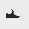 Rick Owens Low Sneaks Scarpe - Denim Black / Milk sold by Kith