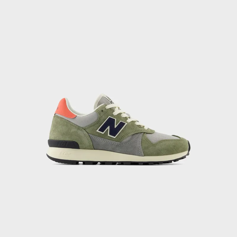 New Balance 475 - Dark Olivine / Raincloud / Drift Red sold by Kith