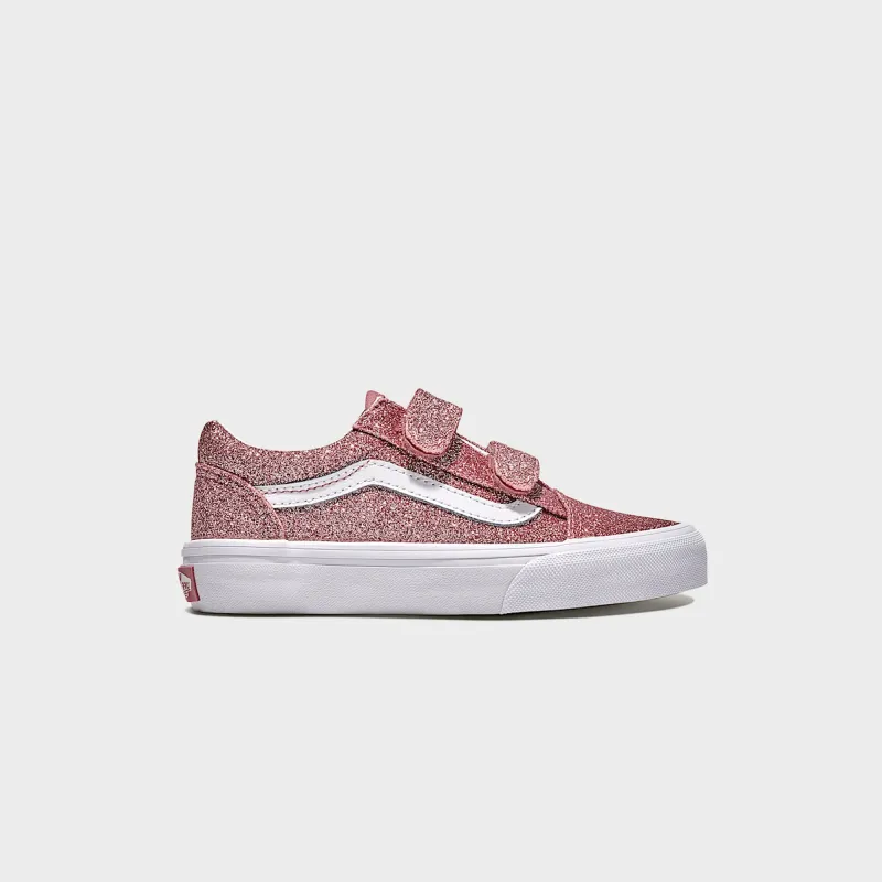 VANS PS Old Skool V Glitter - Rose Gold sold by Kith