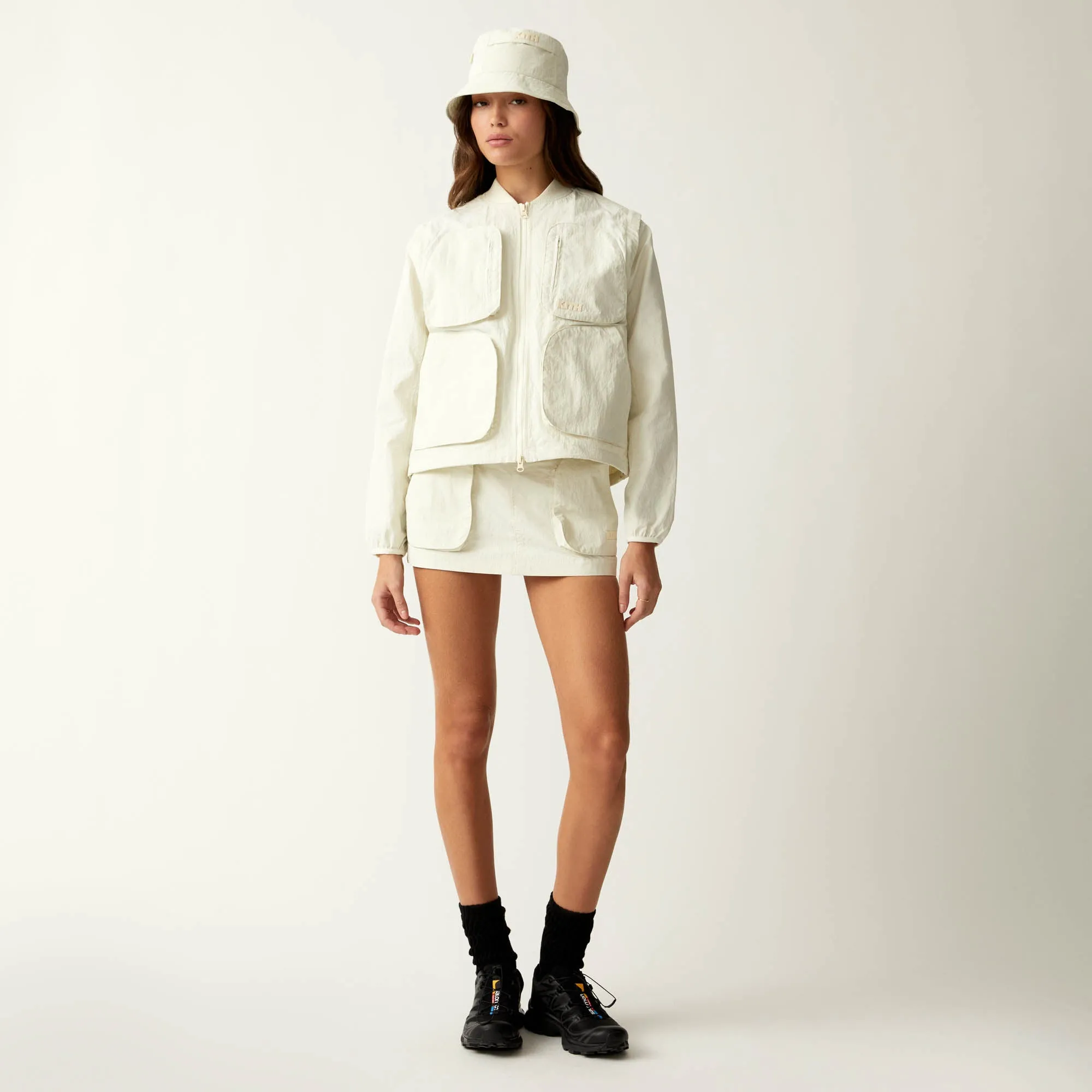 Kith Women Brecken Utility Mini Skirt - Pebble sold by Kith product image thumbnail 3
