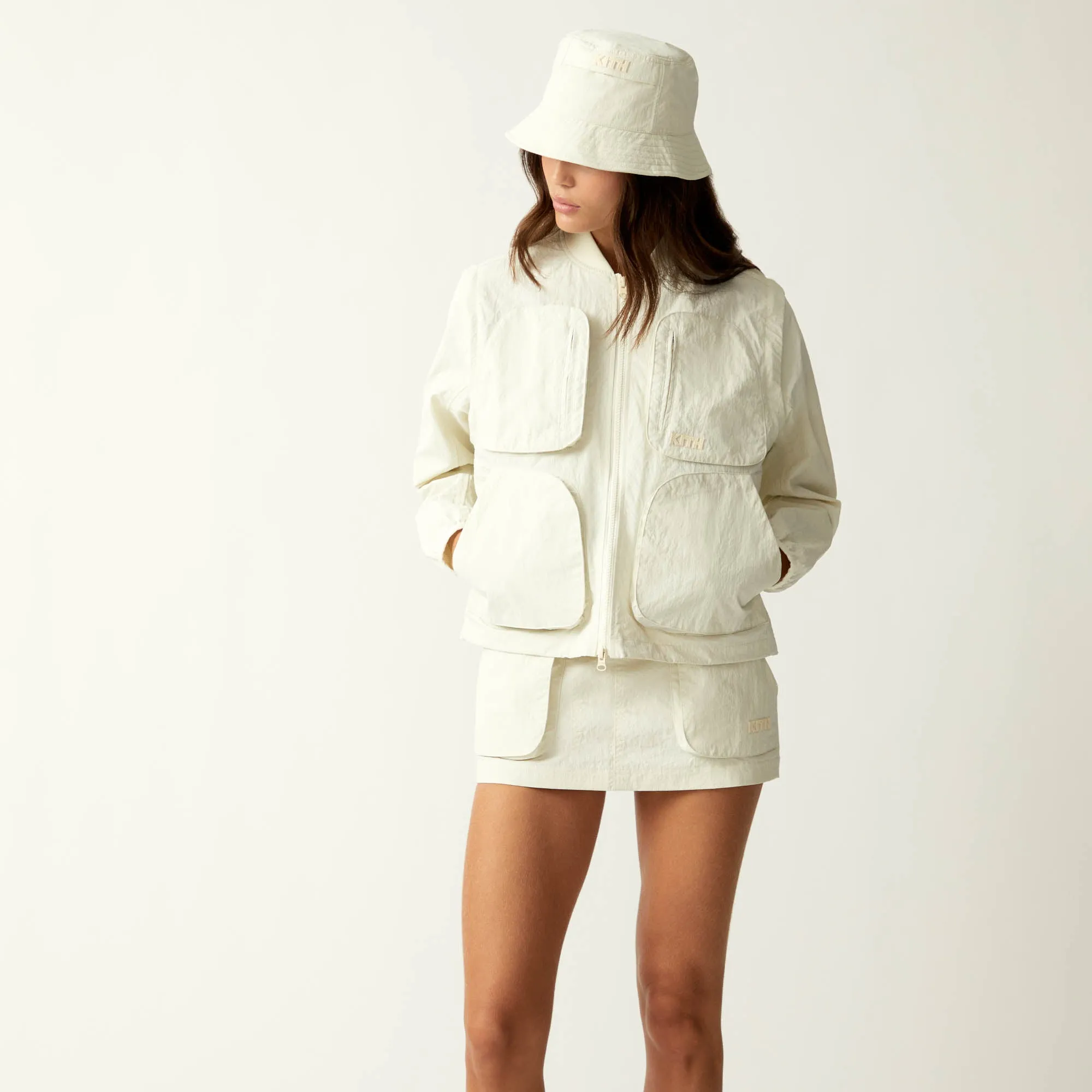 Kith Women Brecken Utility Mini Skirt - Pebble sold by Kith product image thumbnail 2