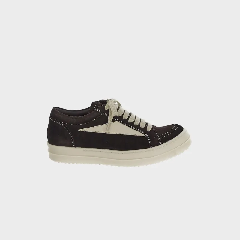 Rick Owens Vintage Sneakers Scarpe in Pelle - Mahogany / Milk / Milk sold by Kith