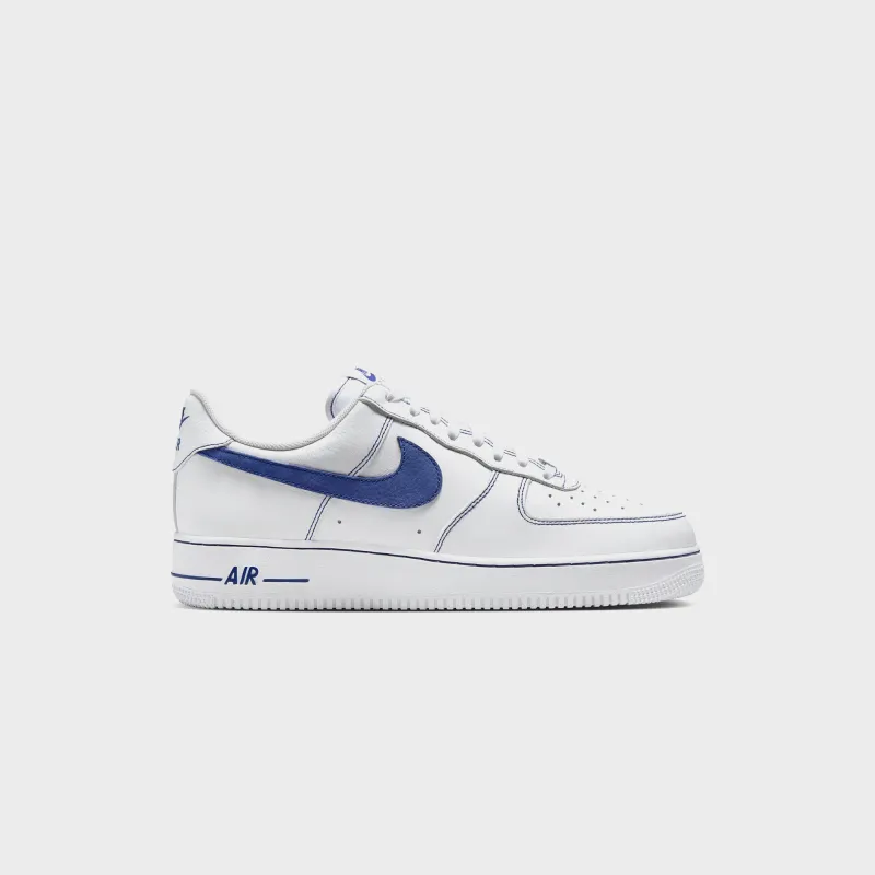 Nike Air Force 1 `07 - White / Deep Royal Blue sold by Kith