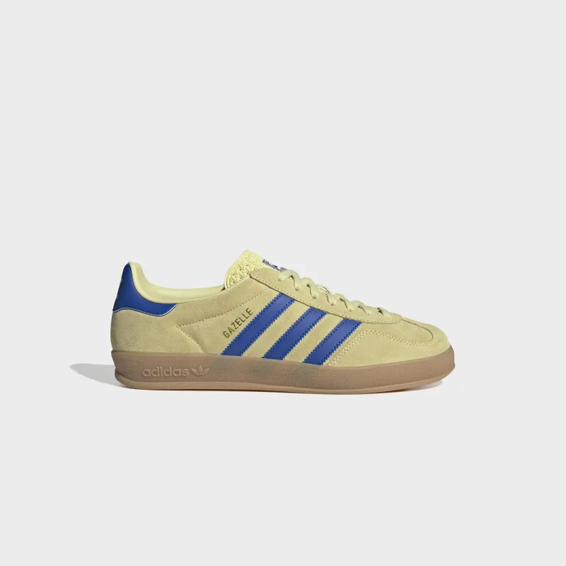 adidas Gazelle Indoor - Powder Yellow / Team Royal sold by Kith