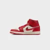 Nike Air Jordan 1 Mid - Sail / Team Red / Varsity Red sold by Kith