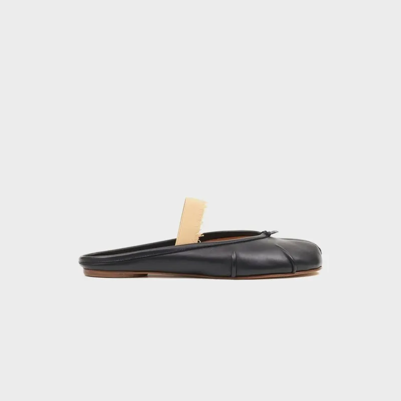 Maison Margiela Tabi Ballerina Mule Elastic Band - Black sold by Kith