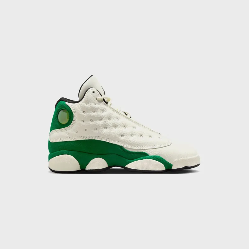 Nike Air Jordan 13 Retro - Sail / Black / Pine Green sold by Kith