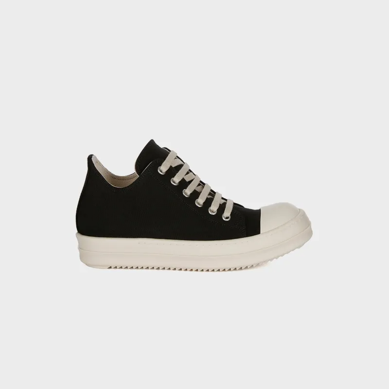 Rick Owens WMNS Low Sneaks Scarpe - Black / Milk sold by Kith