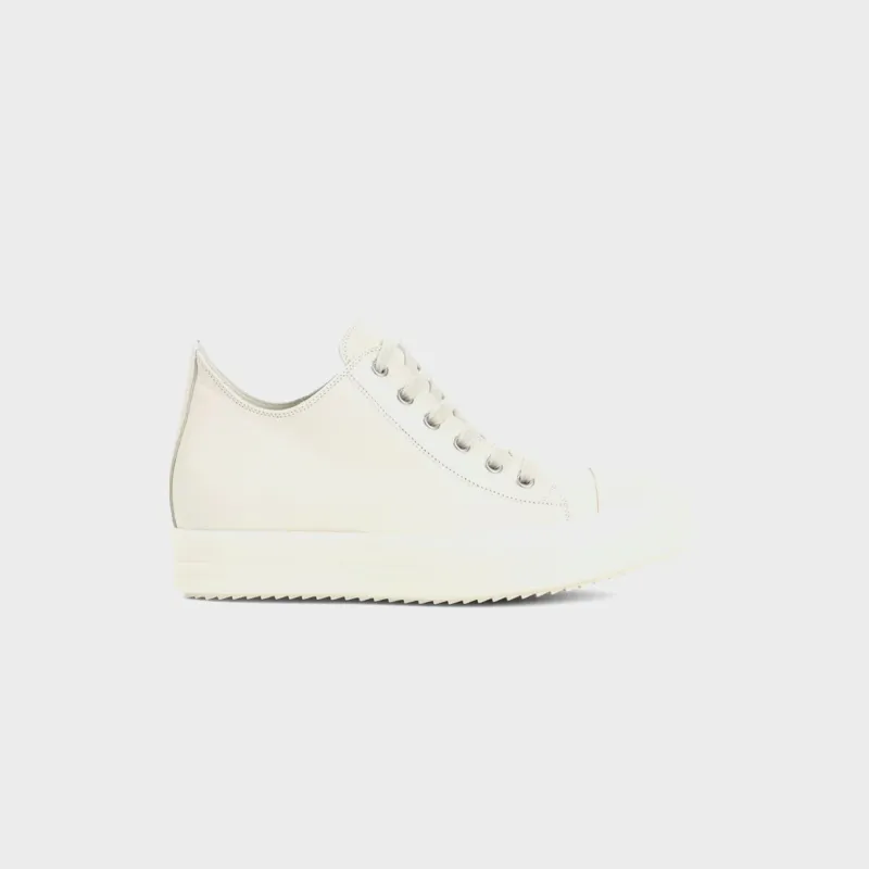 Rick Owens WMNS Scarpe in Pelle Low Sneaks - Chalk / White / Milk / Milk sold by Kith