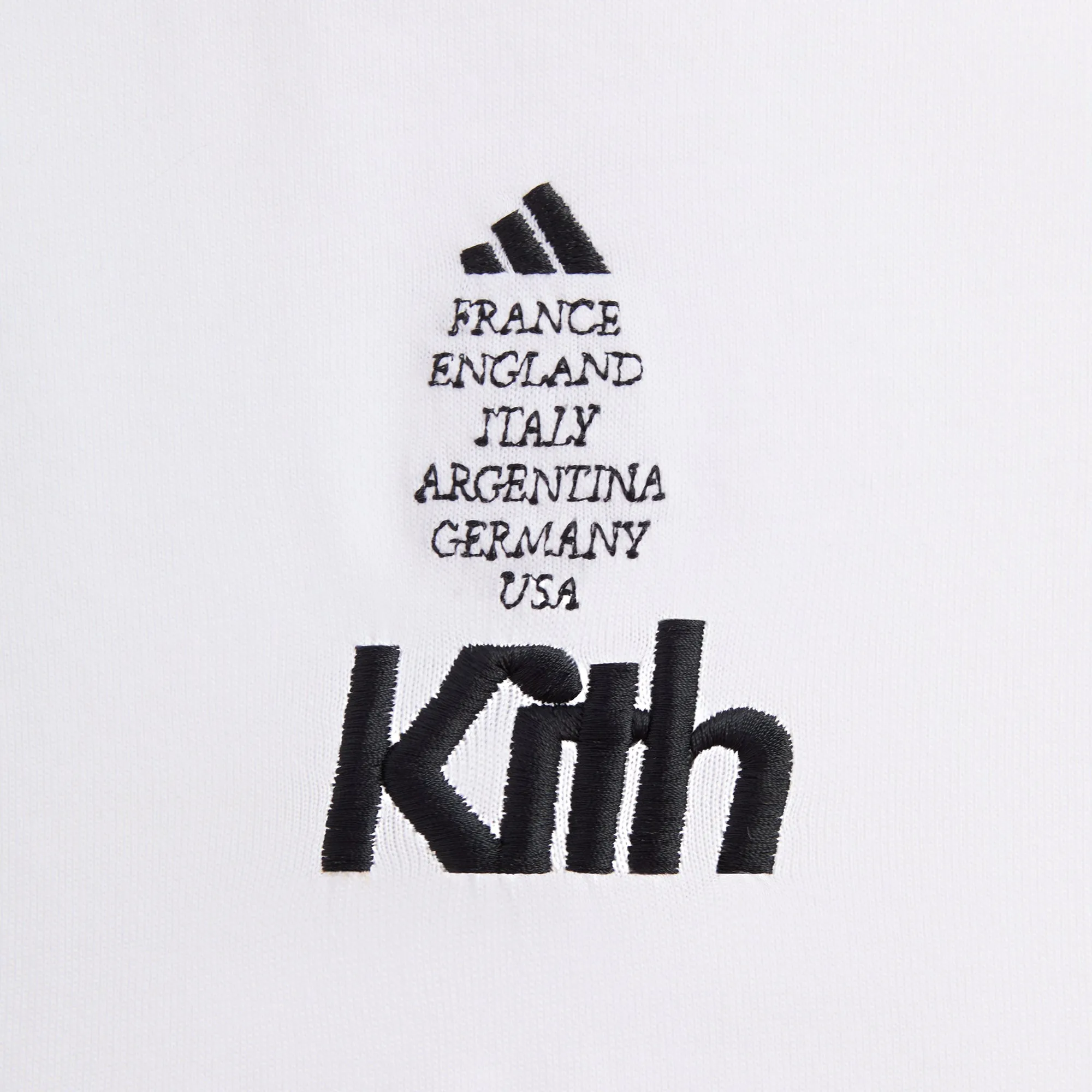 Kith for adidas Football Short Sleeve Tee - White sold by Kith product image thumbnail 4