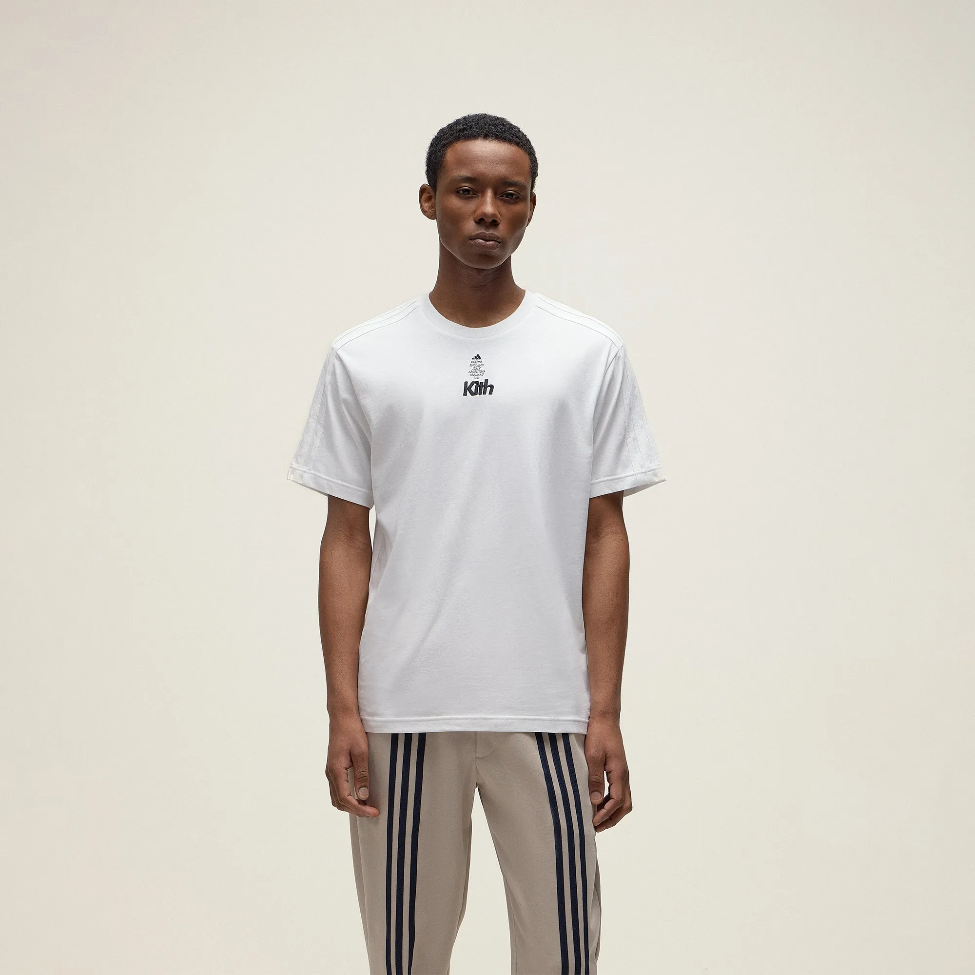 Kith for adidas Football Short Sleeve Tee - White sold by Kith product image thumbnail 2