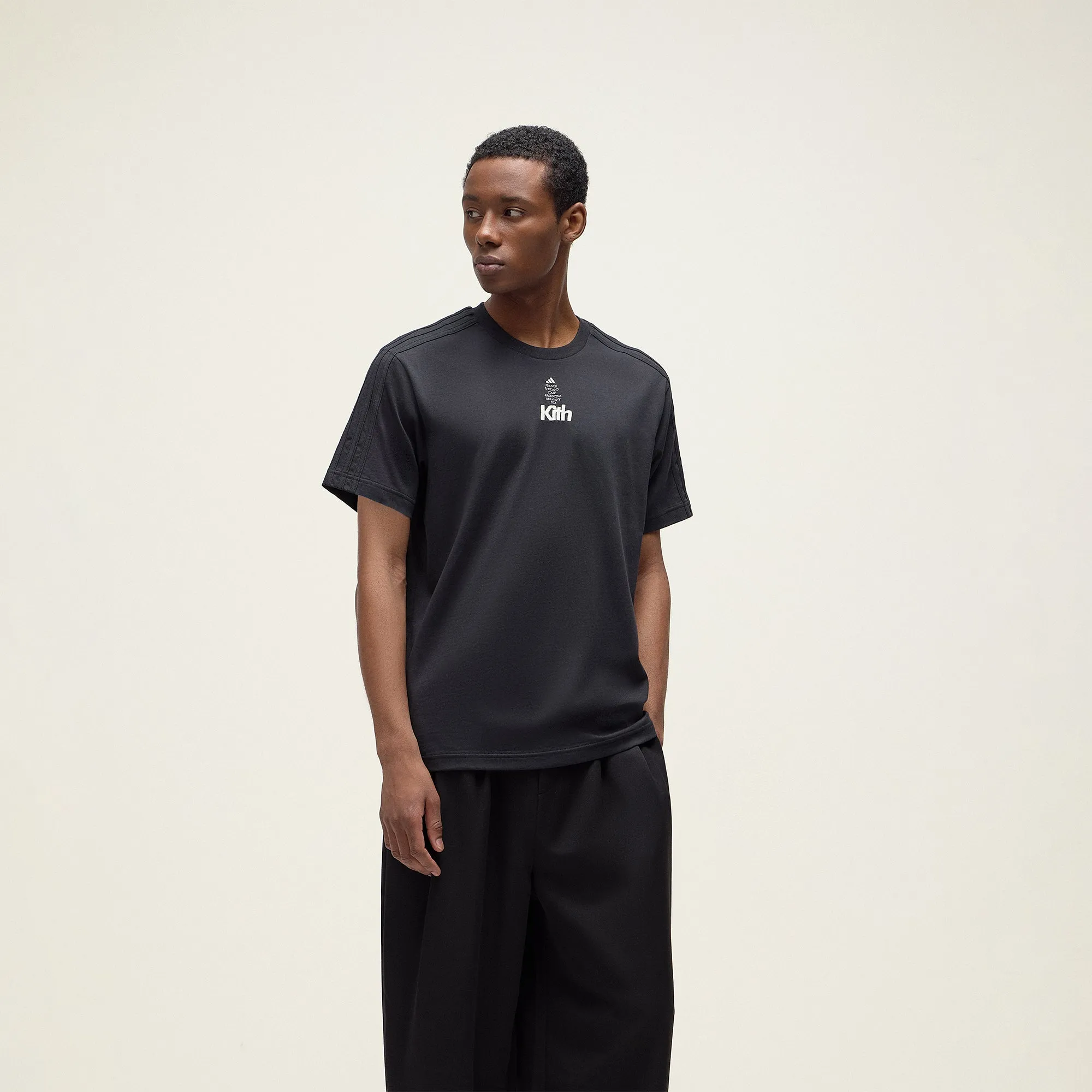 Kith for adidas Football Short Sleeve Tee - Black sold by Kith product image thumbnail 2