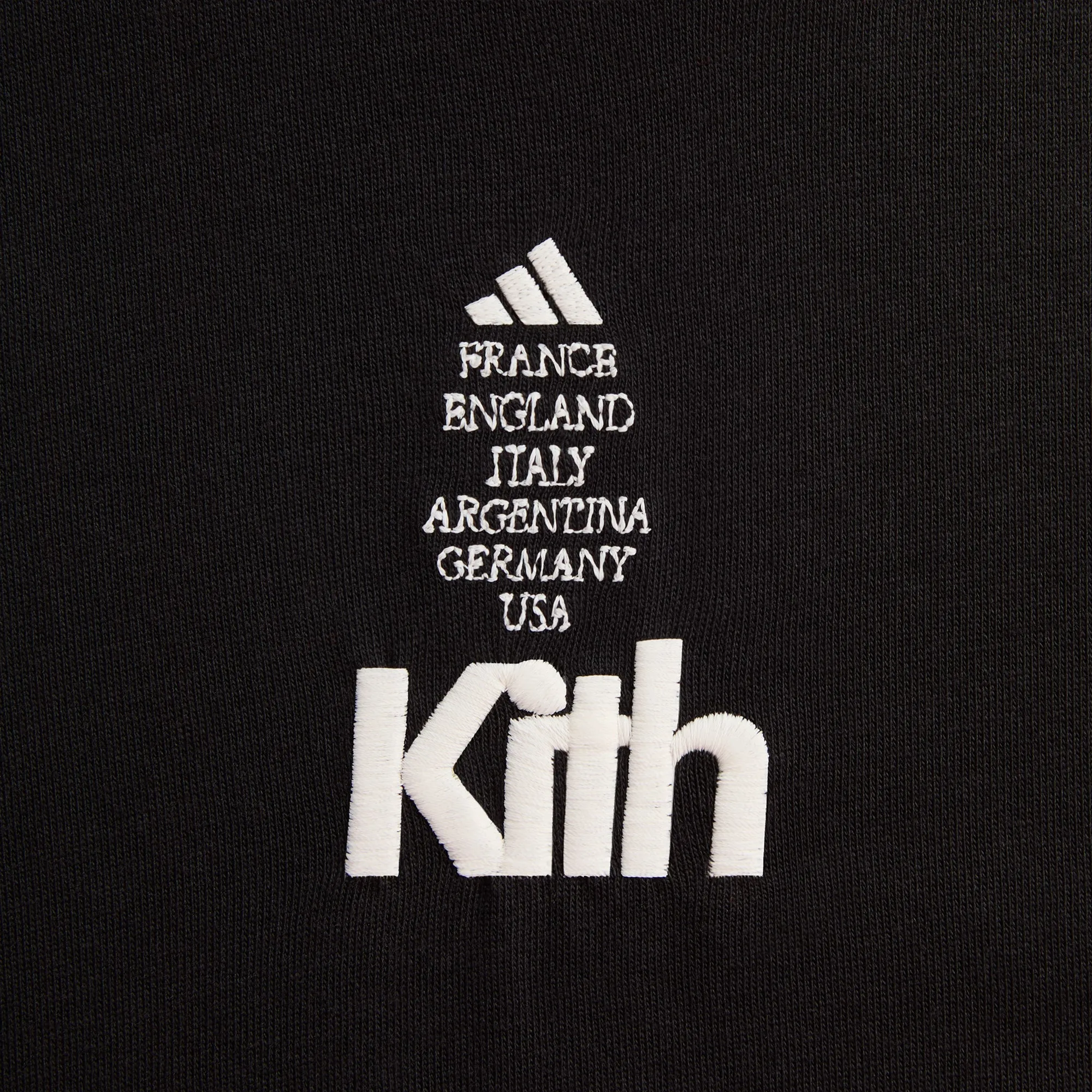 Kith for adidas Football Short Sleeve Tee - Black sold by Kith product image thumbnail 4