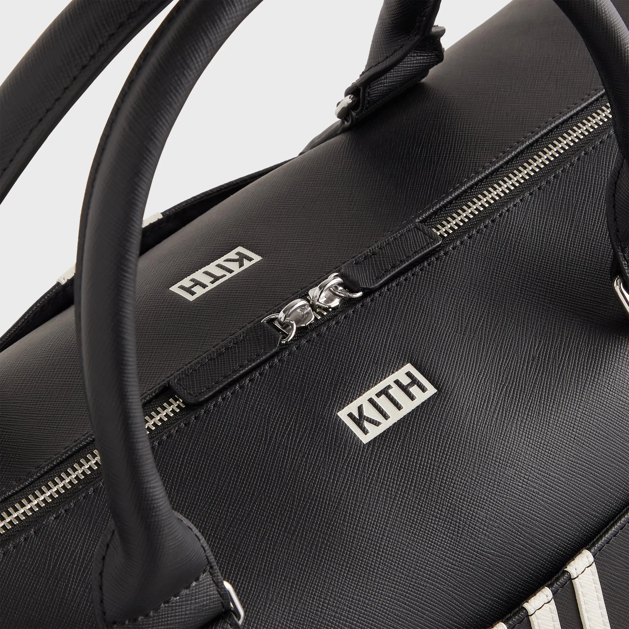 Kith for adidas Football Leather Duffle Bag - Black sold by Kith product image thumbnail 5