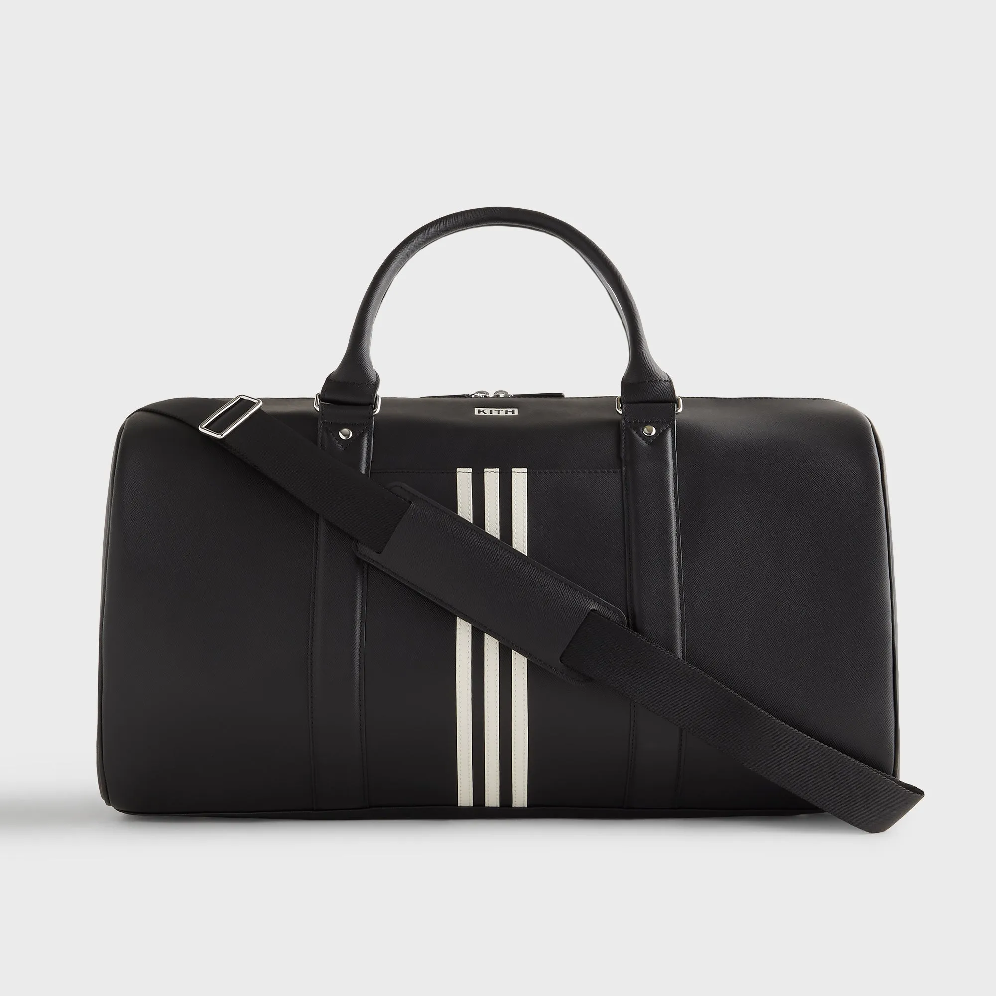 Kith for adidas Football Leather Duffle Bag - Black sold by Kith