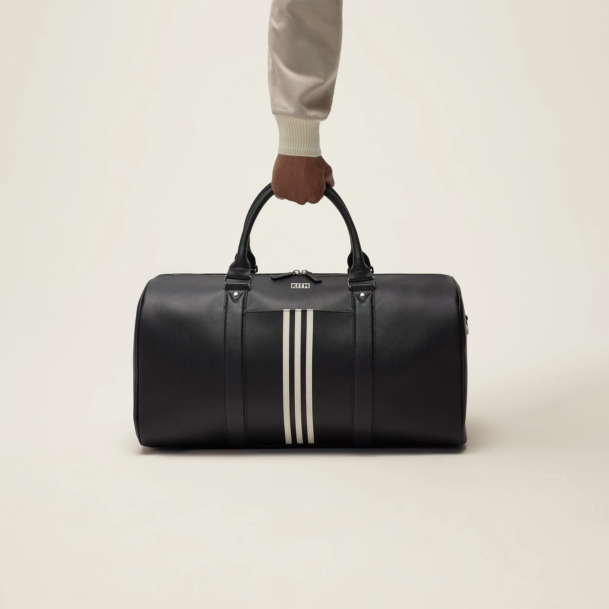 Kith for adidas Football Leather Duffle Bag - Black sold by Kith product image thumbnail 2