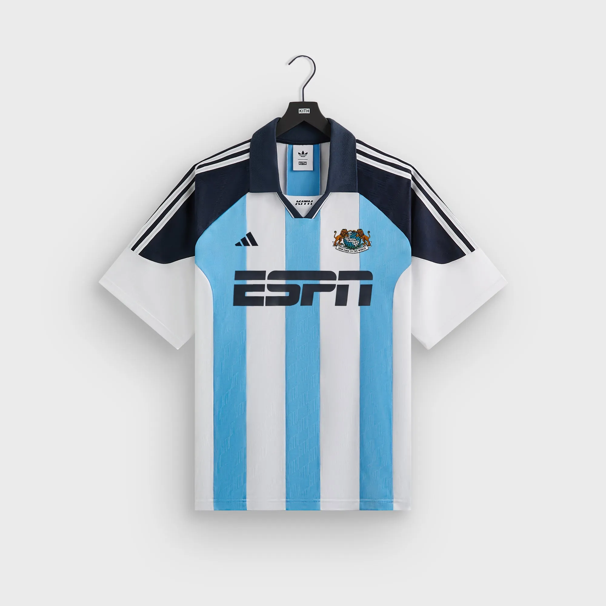 Kith for adidas Football ESPN Jersey - White / Blue sold by Kith