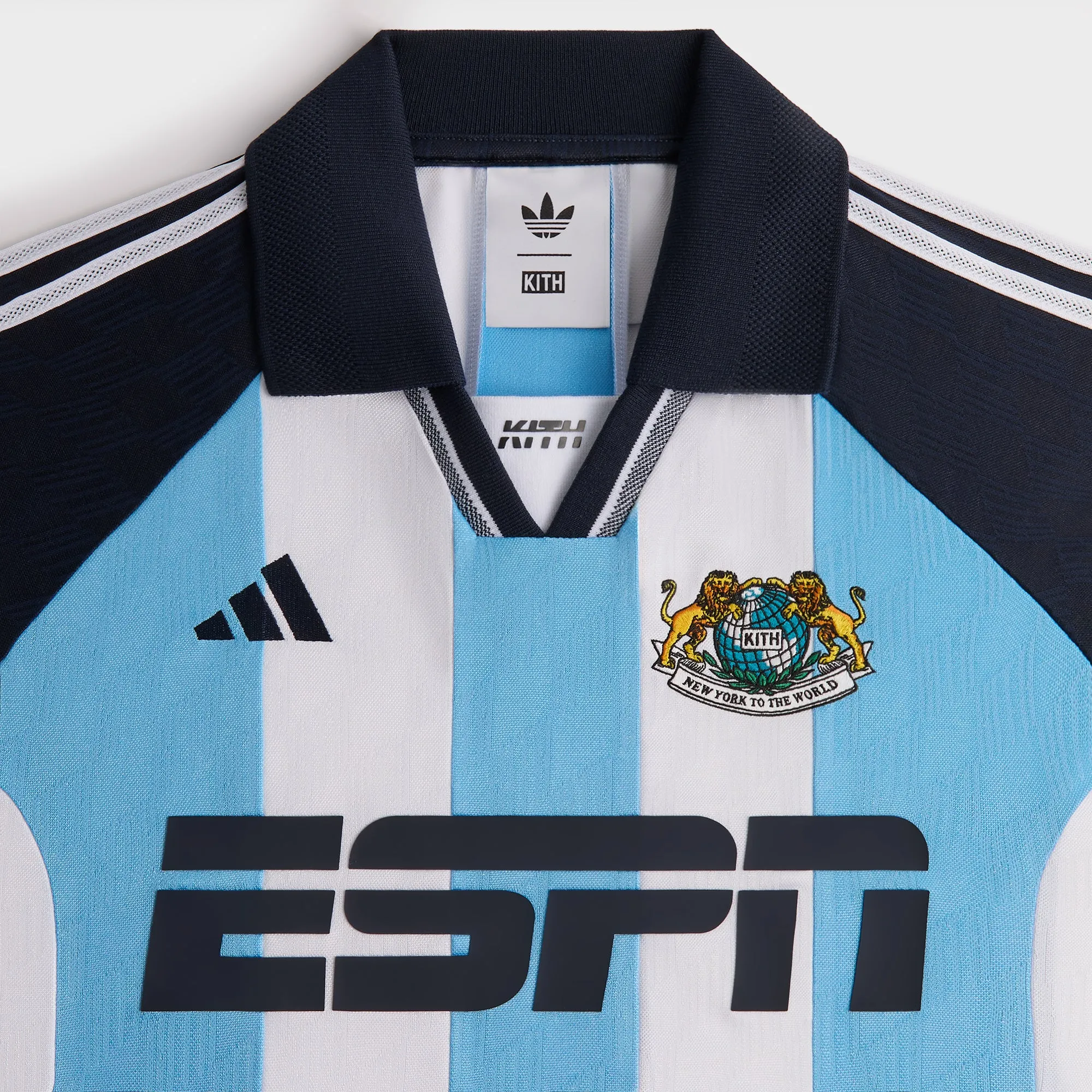 Kith for adidas Football ESPN Jersey - White / Blue sold by Kith product image thumbnail 4