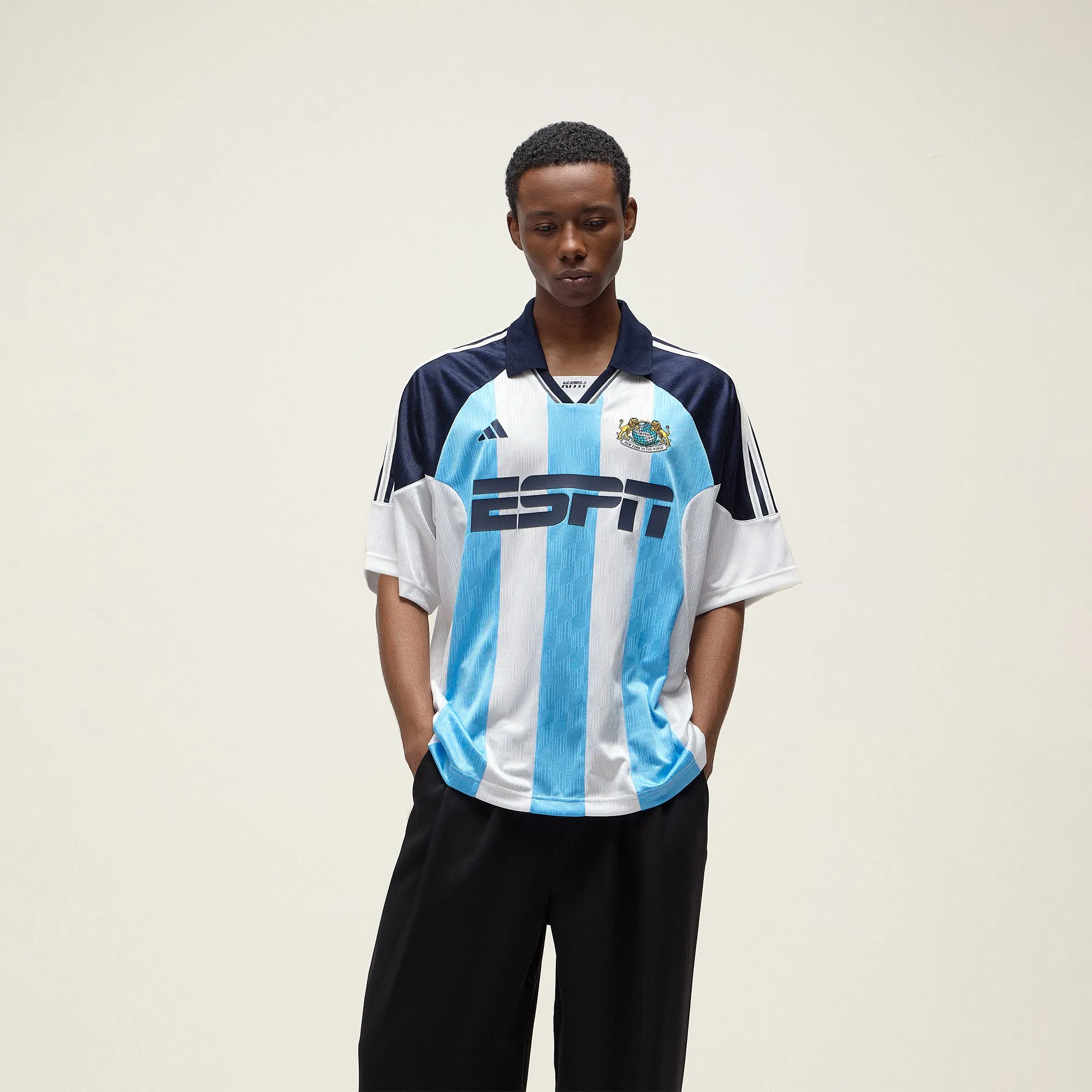 Kith for adidas Football ESPN Jersey - White / Blue sold by Kith product image thumbnail 2