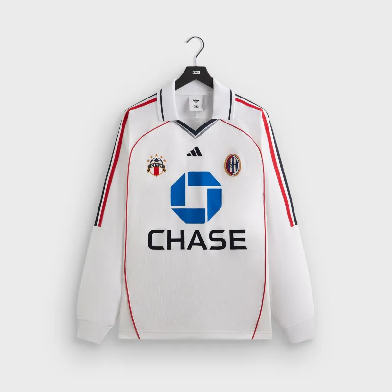 Kith for adidas Football Chase Long Sleeve Jersey - White sold by Kith