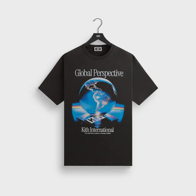 Kith Global Perspective Vintage Tee - Black sold by Kith