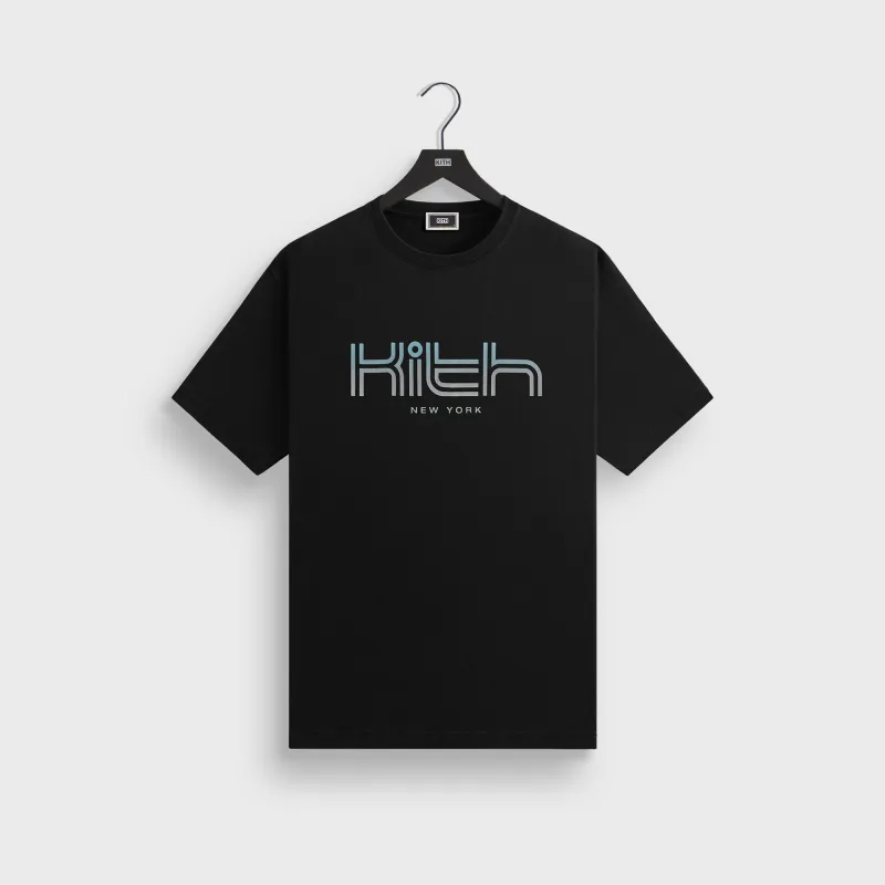 Kith for New York Techno Logo Tee - Black sold by Kith