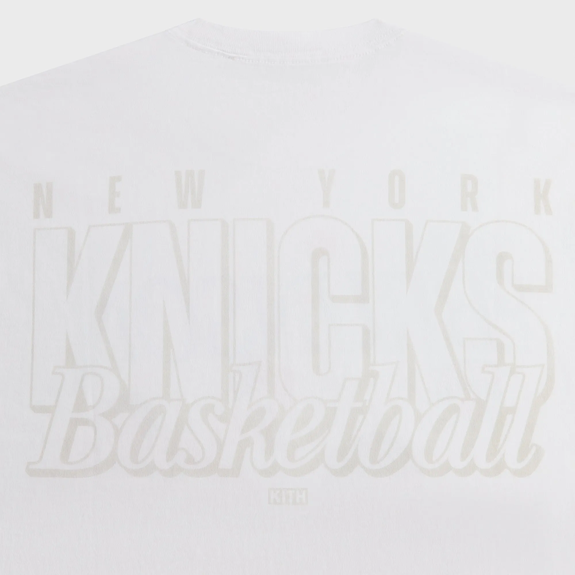 Kith for the New York Knicks Mikal Bridges Legend Vintage Tee - White sold by Kith product image thumbnail 4